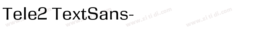 Tele2 TextSans字体转换 Tele2 TextSans字体转换